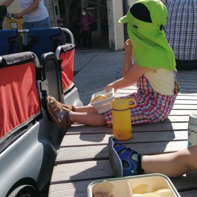 Brotzeit in der Stadt