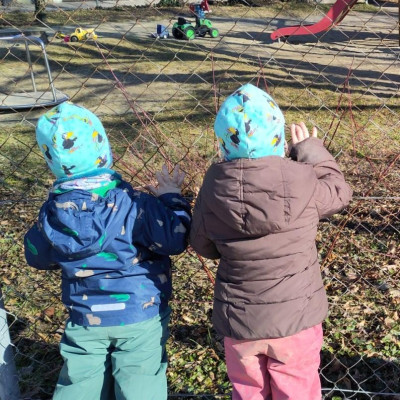 unterwegs zum Spielplatz